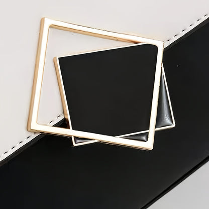 Wo White Synthetic Mini Handbag & Crossbody Handbag-Purse - Golden-Tone Hardware, Black-Tipped Strap, Zipper Closure, Multi-Compart T Handbag - Elegant Everyday for, Parties, (Pink/) - Synthetic Hand