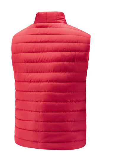 Men's Sleeveless Casual Polyester Vest - Lightweight & Warm