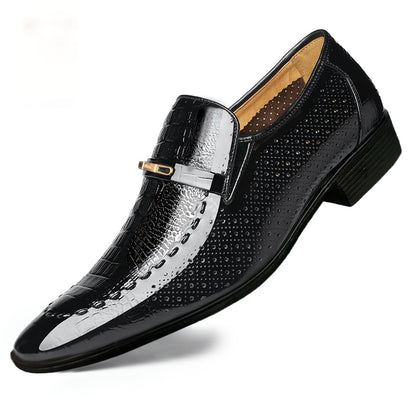 Men's Oxford Dress Shoes - Breathable Low-Top Business & Casual