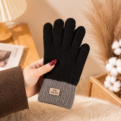 Unisex Winter Touchscreen Gloves, Soft Acrylic Knit, 6 Colors