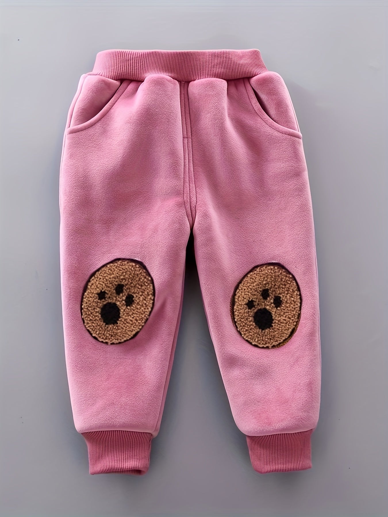 3pcs Boys & Girls Winter Warm Hooded Bear Set - Thick Bear Head Vest, Matching Pants & Hoodie, Cozy 3pcs Outfit for Outdoor Play, Casual Wear (Easy-Care Baby Clothes, Hand/Dry Clean), Perfect for Outdoor