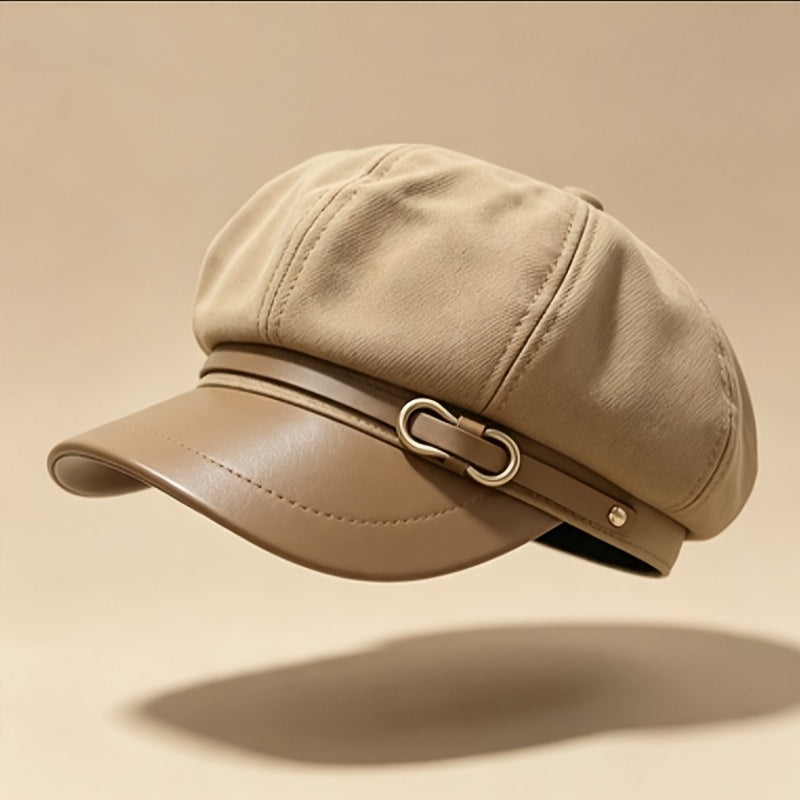 Women's Lightweight Street-Style Breton Beret for Fall Winter