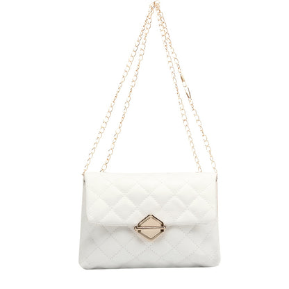 Versatile Rhombus Crossbody Women's Bag Fashion Vintage Chain Shoulder Bag Handbag