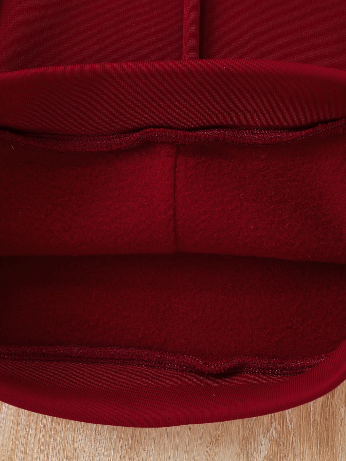 2pcs Girls' Fleece Hooded Sweatsuit Set - Oversized Hoodie & Jogger Pants with Elastic Waist, Thick Warm Winter Outfit, Machine Washable Red Sweatsuit for Casual Casual Attire & Clothing (Matching Outfit) - Cozy Fleece Fabric