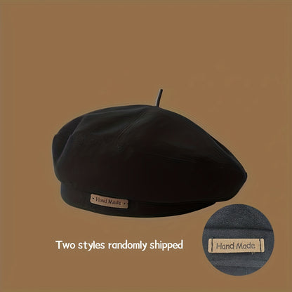 Unisex Acrylic Beret Hat Lightweight Elastic Spring to Winter