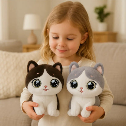 cute kitten plush dolls, big-eyed plush dolls, the best companions for children, Halloween, Thanksgiving gifts.