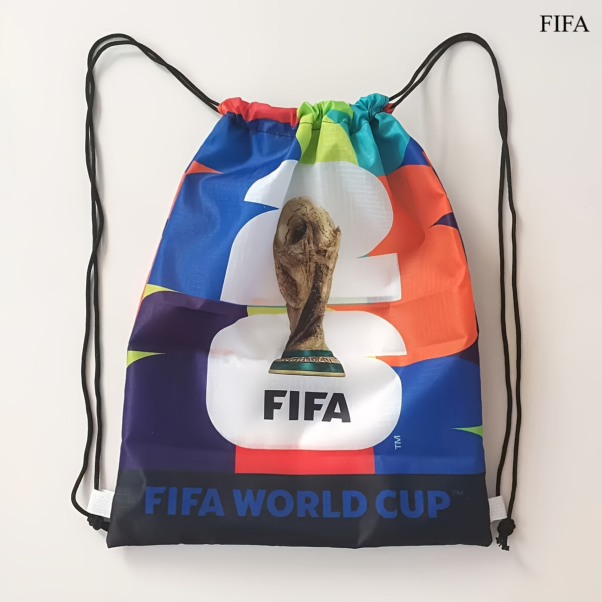 Unisex FIFA 2026 World Cup Drawstring Gym Bag with Unique Patterns