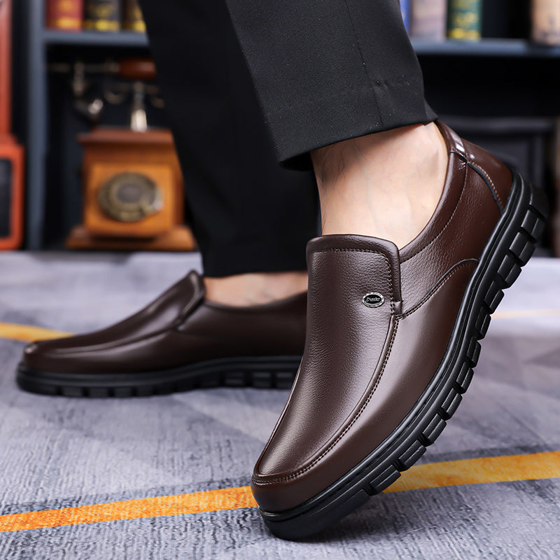 Men's Winter Casual Ankle Boots Slip-On Non-Slip Rubber Sole