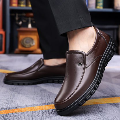 Men's Winter Casual Ankle Boots Slip-On Non-Slip Rubber Sole