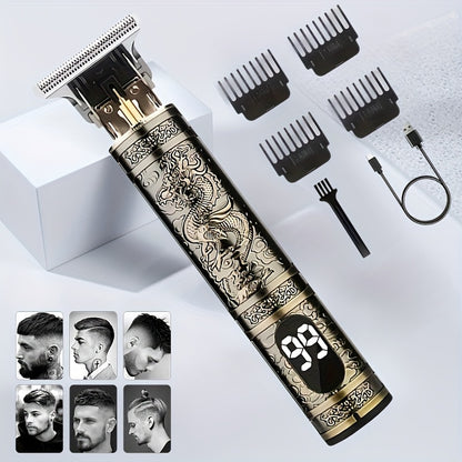 YAIAWISU Men's -Like Electric Hair Clipper & Beard Trimmer - USB- Operation, T-Shaped Blade with 4 Adjustable Speeds (Limited Combs), Self-Cleaning Design, Lithium-Free -Free Technology, All-in-One Hair Cutting