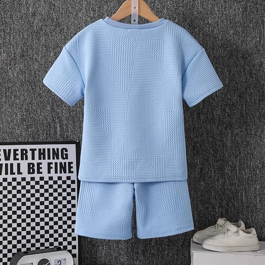Boys Summer Short Sleeve Top & Shorts Set Ages 6-12