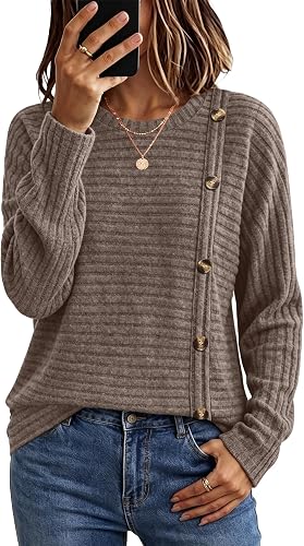 WIHOLL Women's Long Sleeve Tunic Sweater for Fall