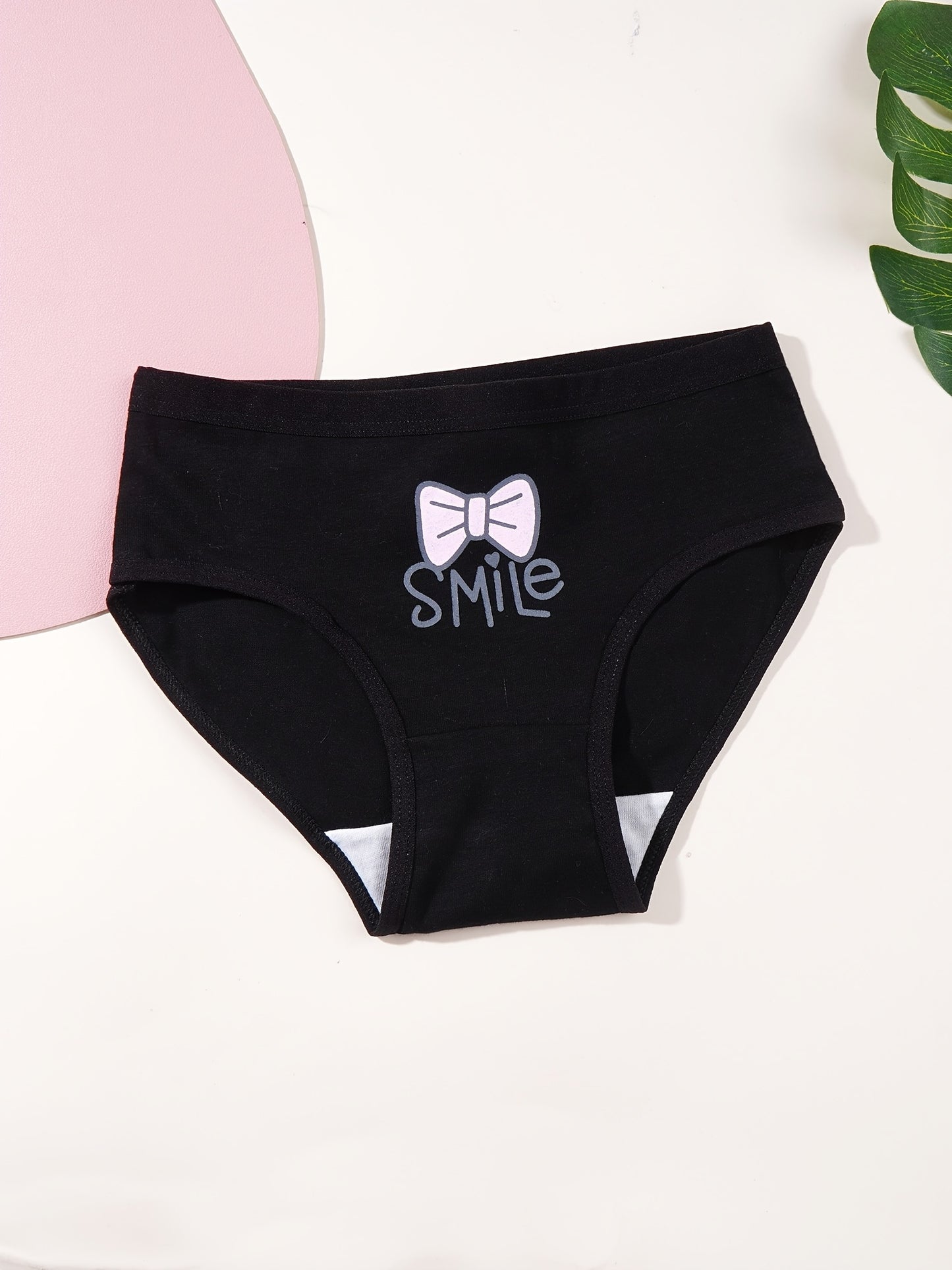 Girls' Cotton Briefs 5-Pack Breathable Mid-Rise Underwear