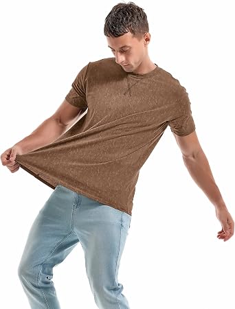 Men's Cotton Crew Neck T-Shirts - Lightweight Summer Tees S-4XL