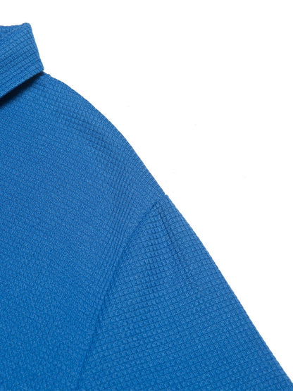 Men's Solid Short Sleeve Zipper Shirt, Casual Male Shirt For Summer Outdoor, Gift For Men - ayq