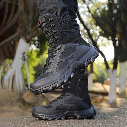 Men's All-Season Tactical Short Boots, Breathable & Comfortable