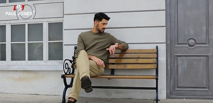 Men's Casual Crewneck Pullover Knit Sweater