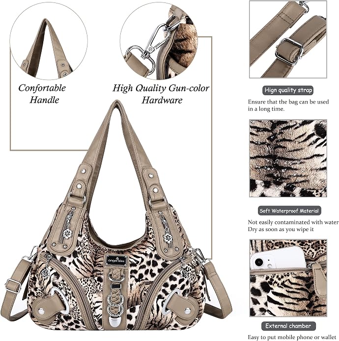 Angelkiss Large Women's Hobo Satchel Shoulder Bag