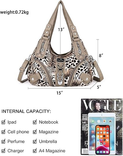 Angelkiss Large Women's Hobo Satchel Shoulder Bag