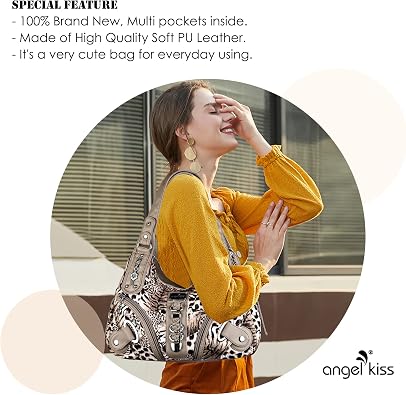 Angelkiss Large Women's Hobo Satchel Shoulder Bag