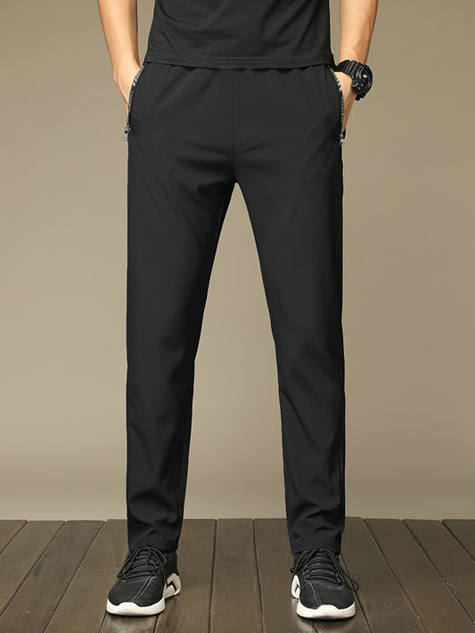 Boys' Versatile Straight Leg Casual Outdoor Pants with Pockets