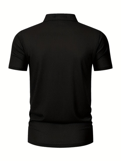 New Arrival of Plus-Size Men'S Polo Shirts, Featuring Short Sleeves And Classic Details Like a Collar And Buttons, Perfect for Casual Everyday Wear - ayq