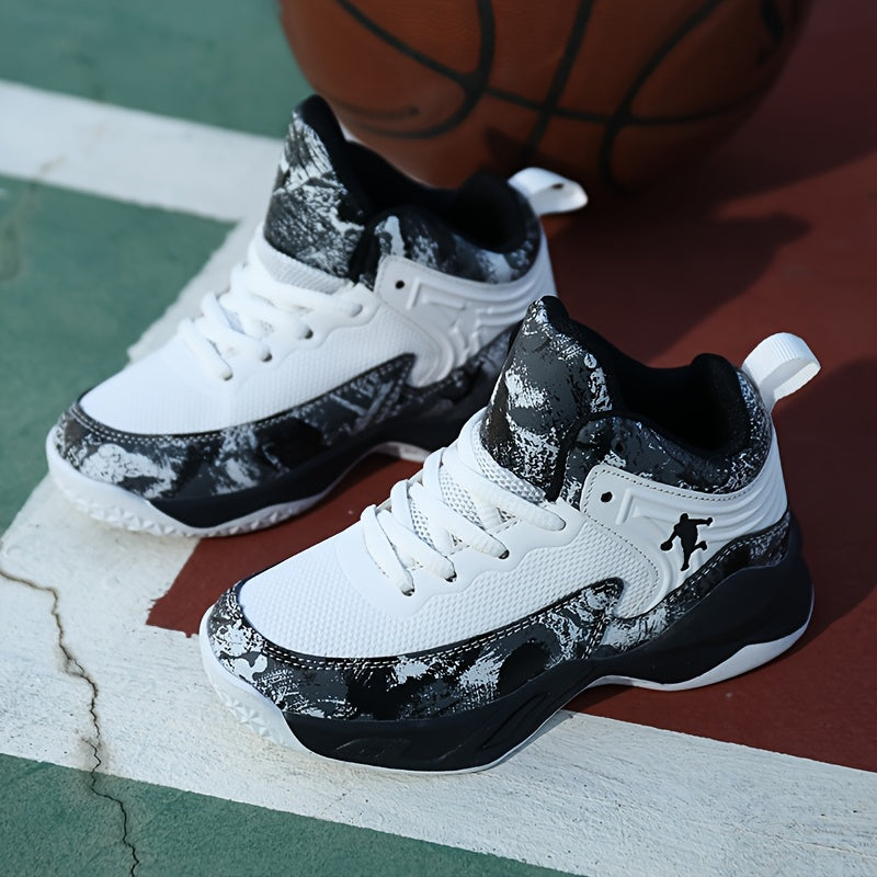 Men's Low-Top Basketball Sneakers | Comfortable Durable Lace-Up Shoes