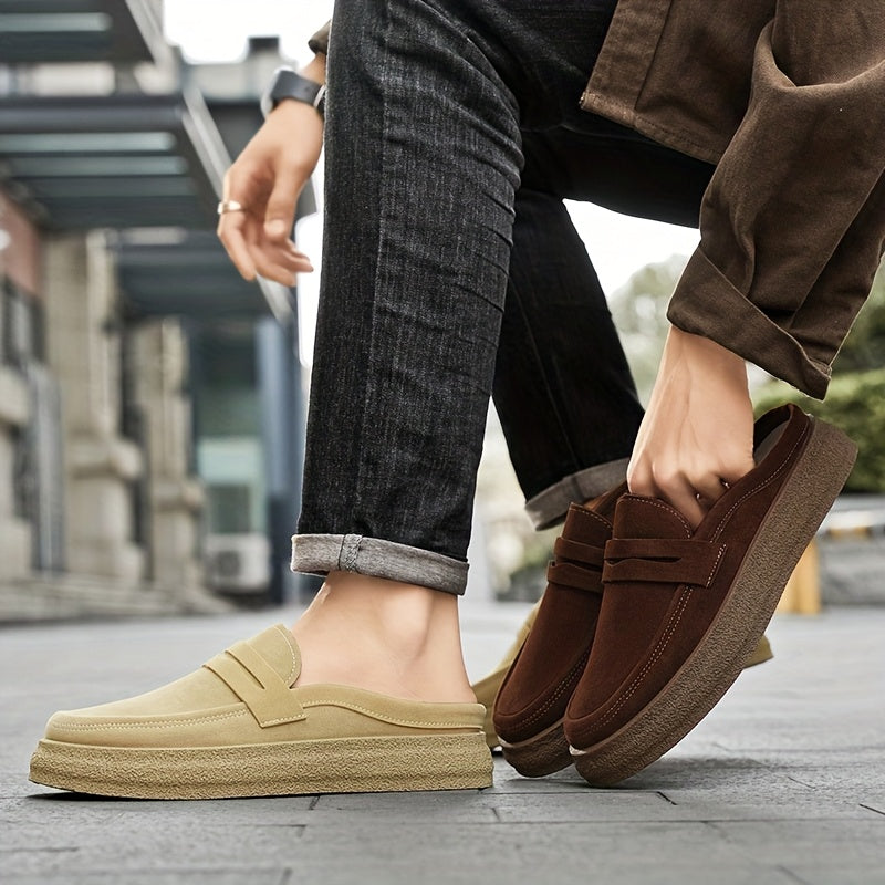 Men's Spring Outdoor Slip-On Thick-Soled Casual Slippers
