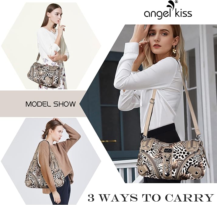 Angelkiss Large Women's Hobo Satchel Shoulder Bag