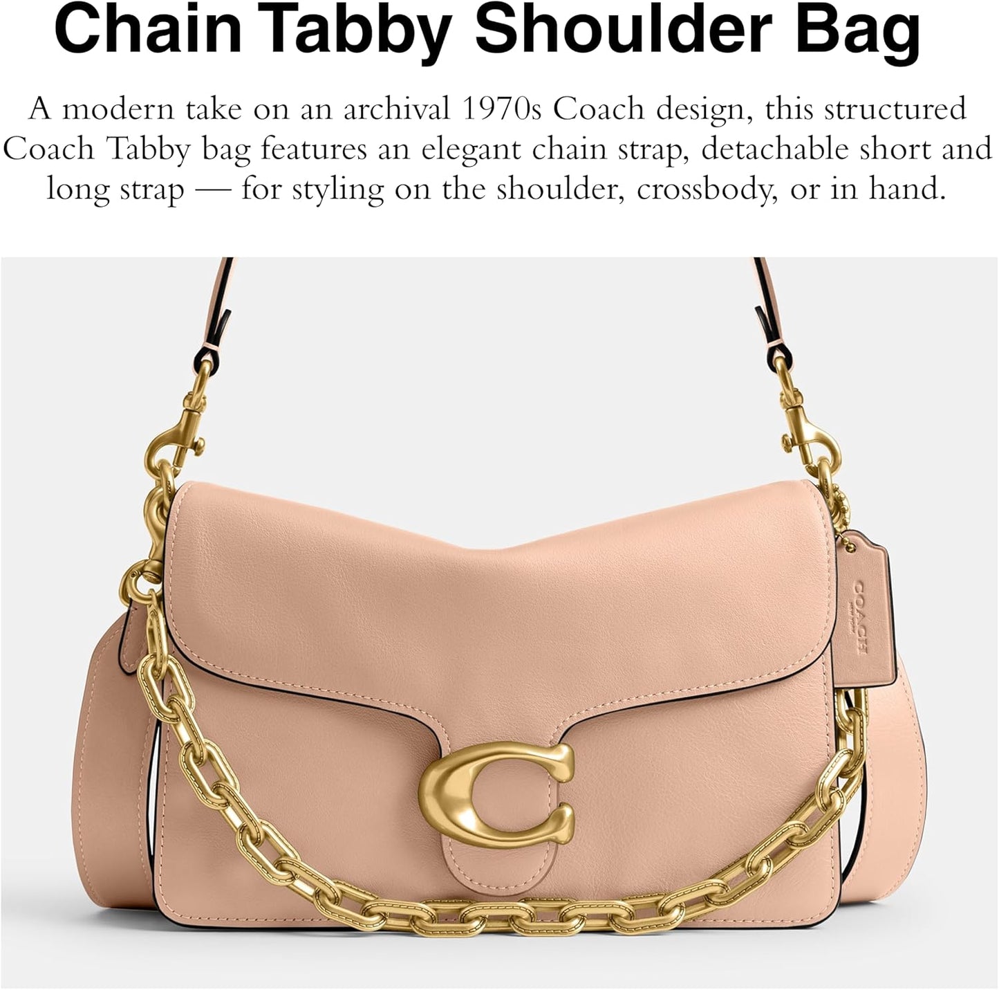 Coach Tabby Chain Shoulder Bag for Women