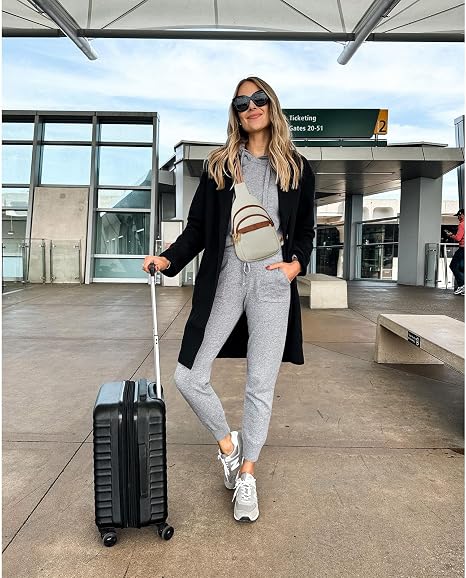 Women's Leather Sling Crossbody Bag - Travel Fanny Pack