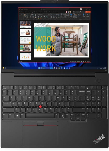 Lenovo Thinkpad E16 Gen 1 Business Laptop 16.0" WUXGA IPS Display 300 Nits (AMD Ryzen 5 7530U 6-Core 2.00Ghz, 16GB RAM, 512GB Pcie SSD, AMD Radeon, Backlit KYB, FP, Wifi 6, Win11Pro) W/Dockztorm Hub