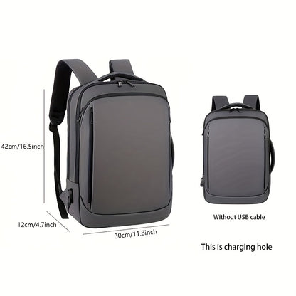 Business Laptop Backpack with USB Port & Padded Divider, Lightweight