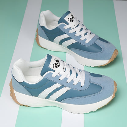 ZERJER Unisex Casual Lace-Up Sneakers - Comfortable All-Season Shoes