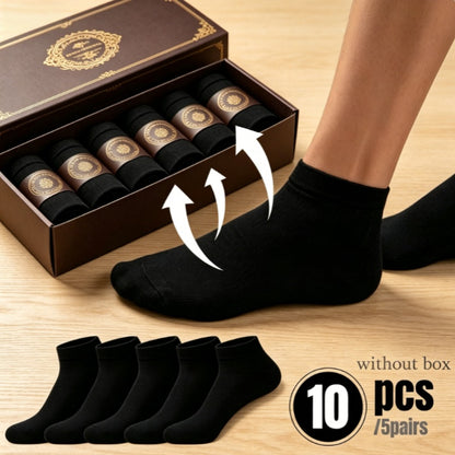 Unisex Breathable Seamless Socks 10-Pack - Lightweight All-Season