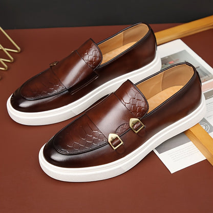 Men's Casual Slip-On Business Shoes with Rubber Sole
