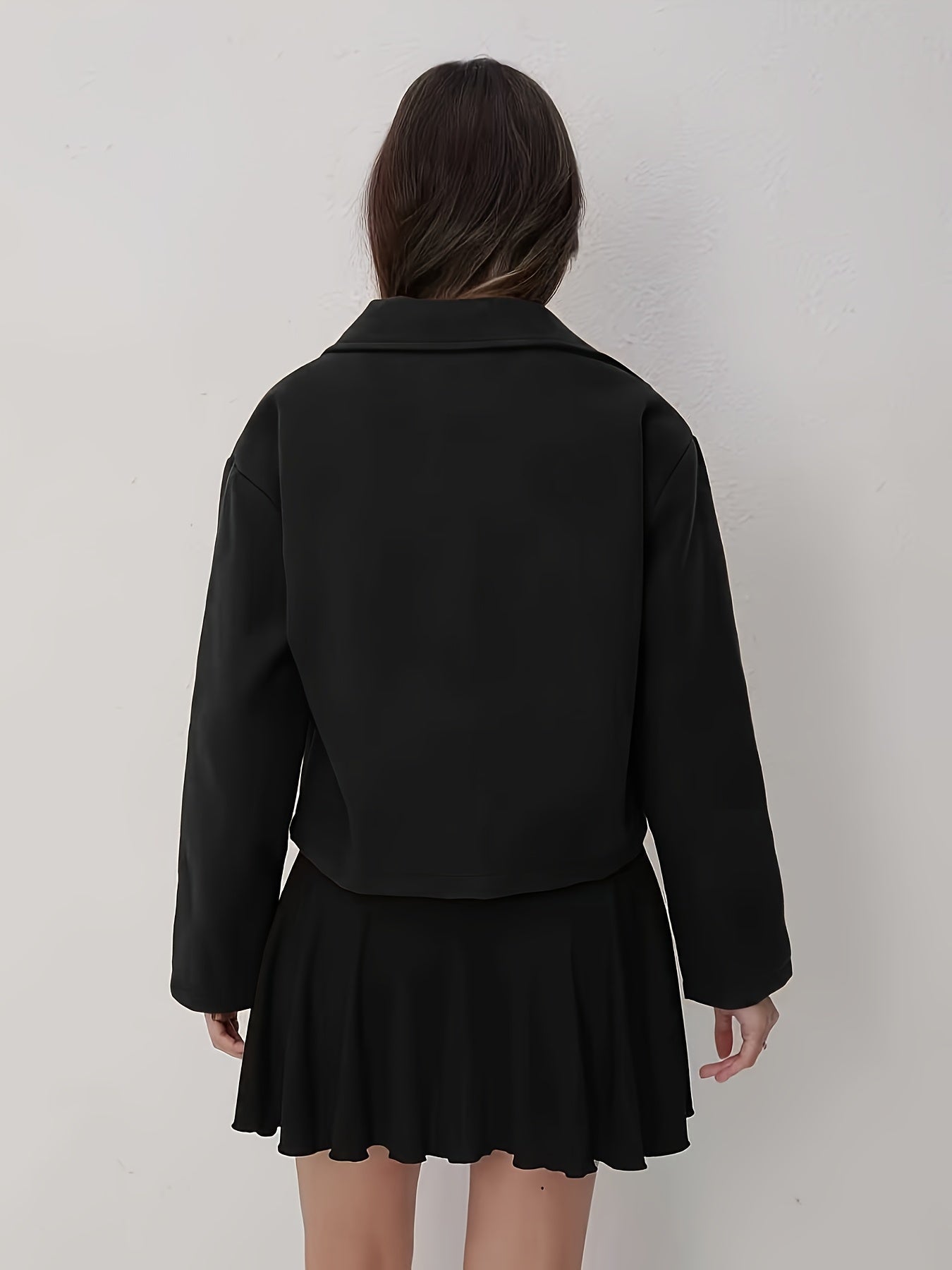 Women'S Olive Green Bomber Jacket with Zipper Front, Long Sleeves, and Pockets - Casual Style, All-Season Wear, Polyester Blend, Machine Washable, Casual Outerwear | Zippered Jacket | Polyester Blend Jacket, High Neck Hoodie/