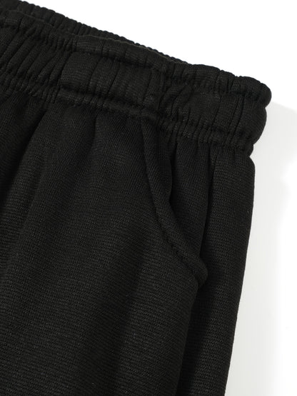 2pcs children's autumn and winter velvet zipper hooded shirt + pants, letter print boys' fashionable casual sports suit, suitable for jogging and daily wear