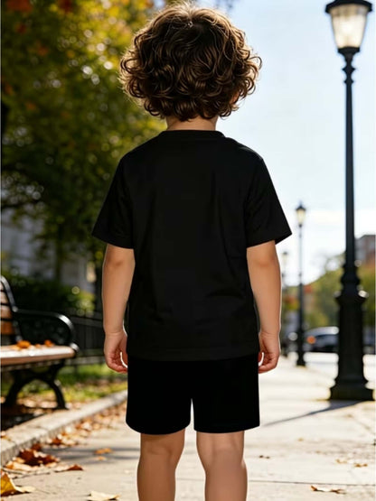 Baby Boy Summer T-Shirt & Shorts Set with Airplane Print