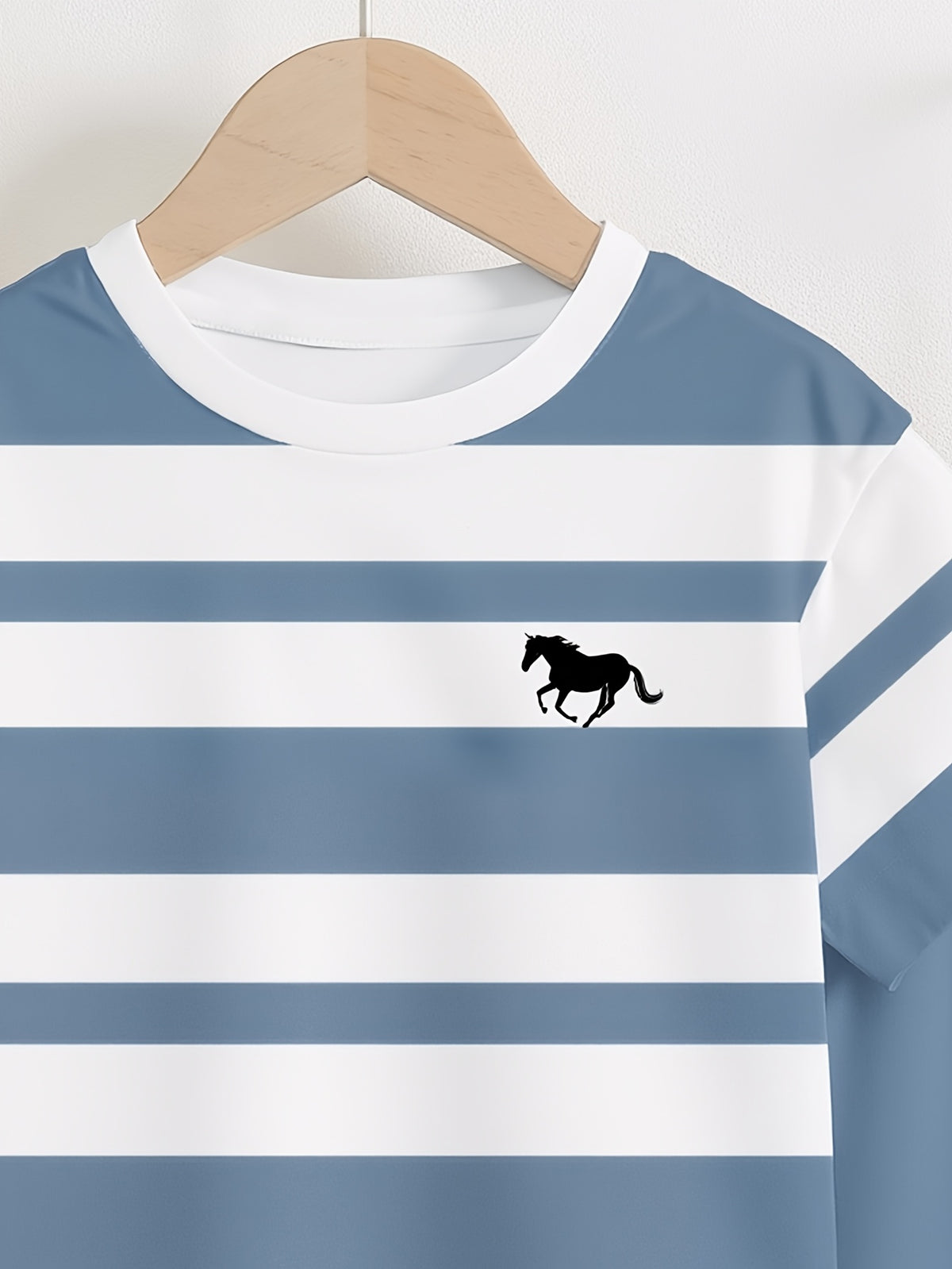 Boys' Striped Short-Sleeve T-Shirt & Pants Set for 6M-3Y - ayq