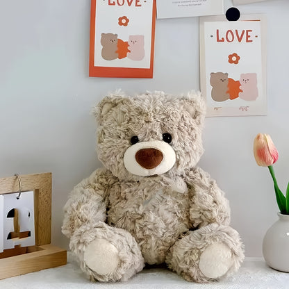 Cute Teddy Bear Plush Toy Deep Brown/Ivory Perfect Valentine's Day or Birthday Gift for Boys and Girls Memorable Keepsake for Car Decor & Gifts