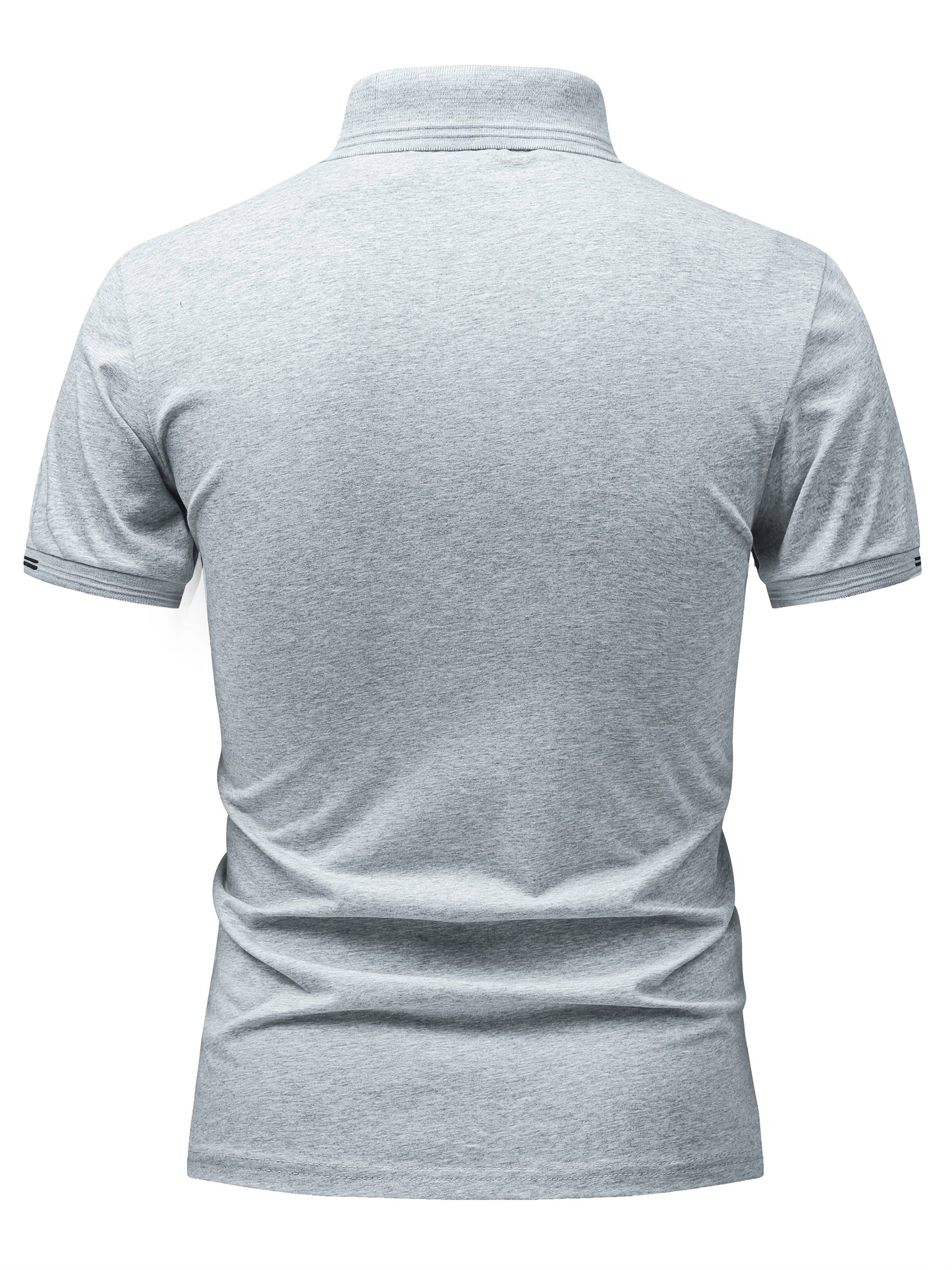Men's Lightweight Cotton Stretch Business Shirt with Lapel Collar