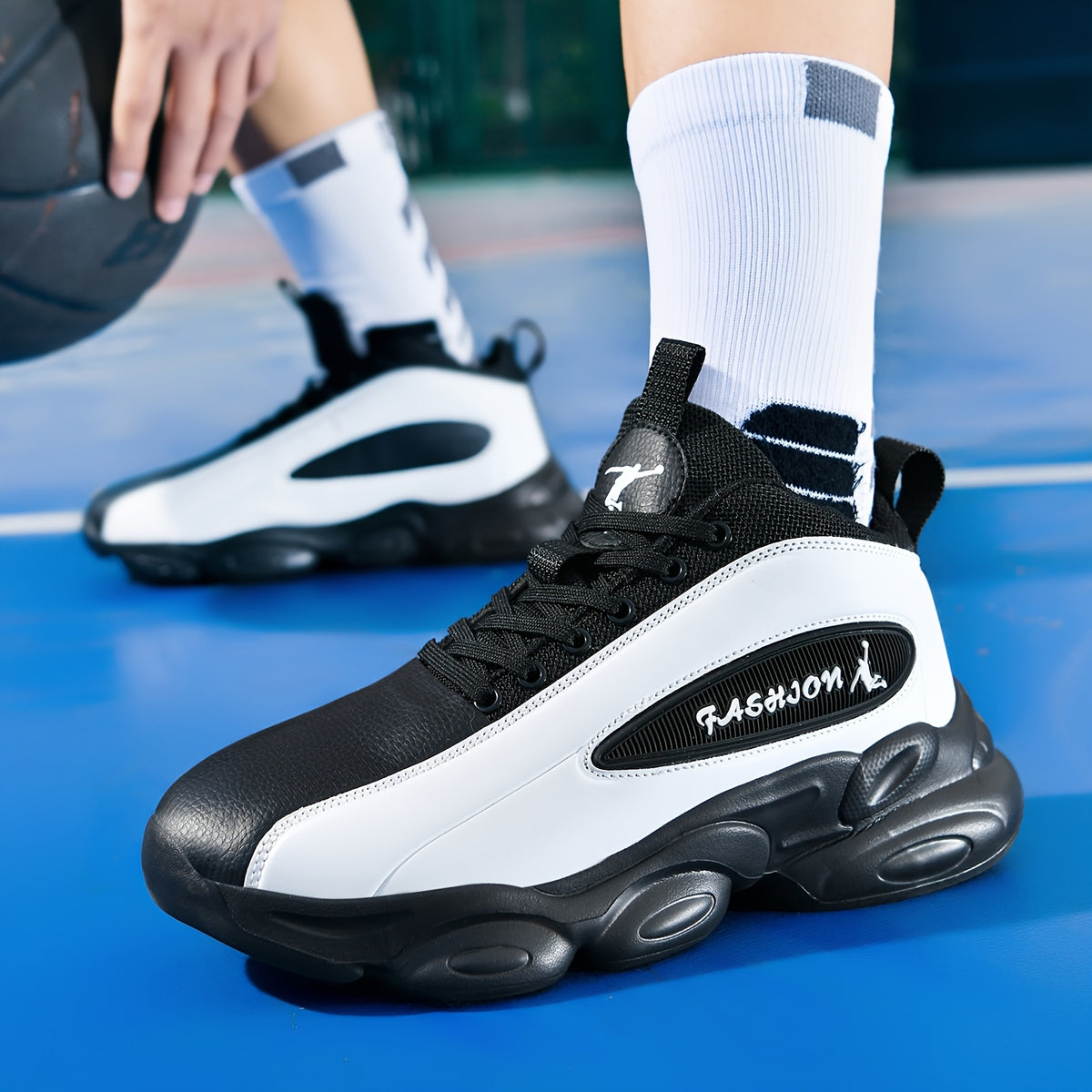 Men's Lightweight High-Top Sneakers for Casual & Sports Wear