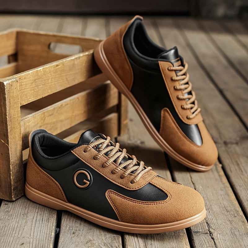 LOEIKAN Men'S Low-Top Sports Casual Shoes | Comfortable, Fashionable, Versatile for Outdoor and Street Wear, Faux Upper, PVC Sole, Lace Closure - ayq
