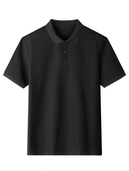 Men's Slim-Fit Short-Sleeve Polo Shirt for Business & Casual