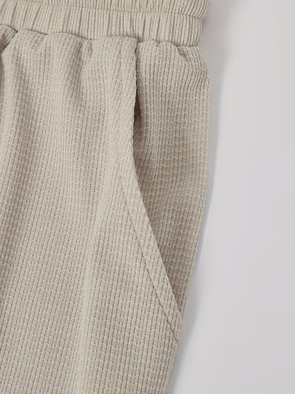 Men's Casual Fashion Short-Sleeve Zip-Up Suit, Suitable for All Seasons - ayq