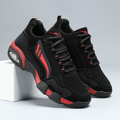 Men's Non-Slip Low-Top Sneakers with Cushioned Round Toe