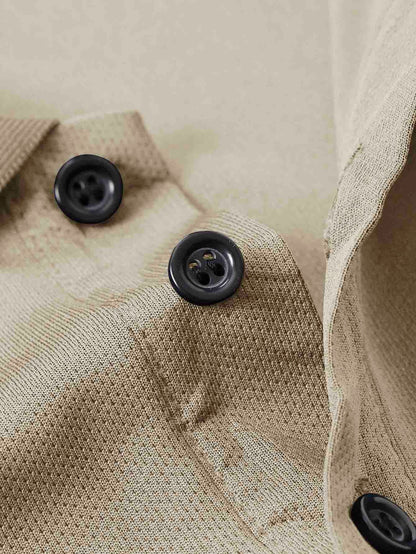 S8 Men'S Quick-Dry Polo Shirt | 4518 Stylish BQSS Design, Airy And Comfortable for Workouts, Casual Wear, And Trendy Lightweight And Sturdy Top with Short Sleeves And Button Features - ayq