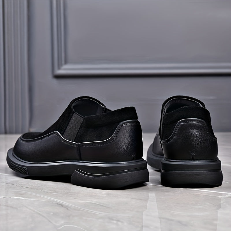 Men's Slip-On Formal Business Shoes in Microfiber Leather