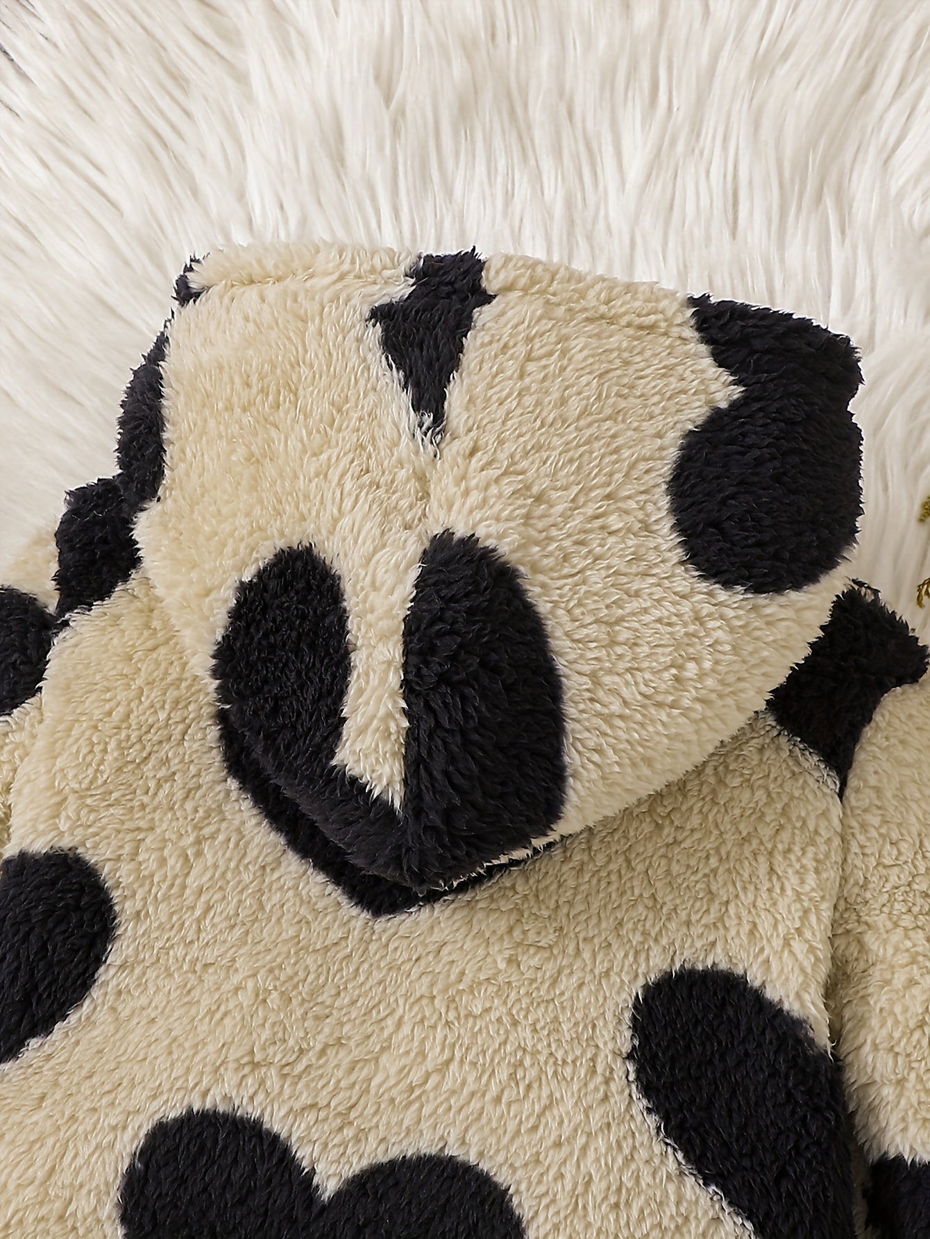 1- Girls' Fashion Casual Heart Print Plush Hoodie and Patchwork Knit Pants Set, Suitable for Autumn and Winter, School, Leisure, Outdoor Sports, Perfect for Outdoor